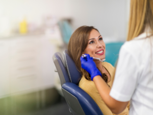 Dentist in Etobicoke performing routine checkup at Princeview Dental